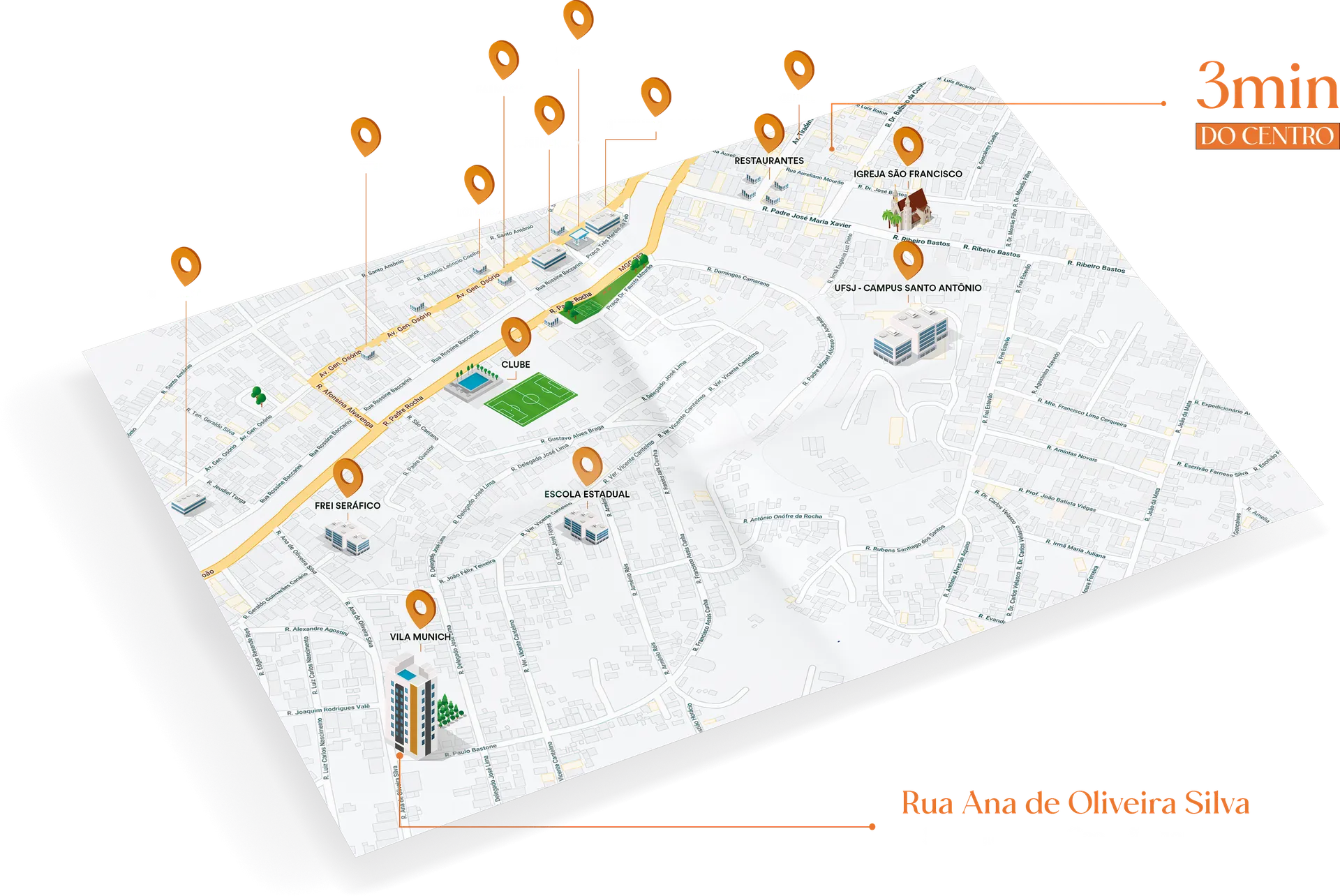 Mapa de localização do Residencial Vila Munich